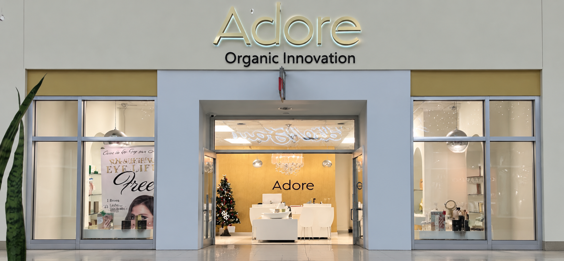 Entrance to Adore Cosmetics at Tanger Outlets in Cookstown